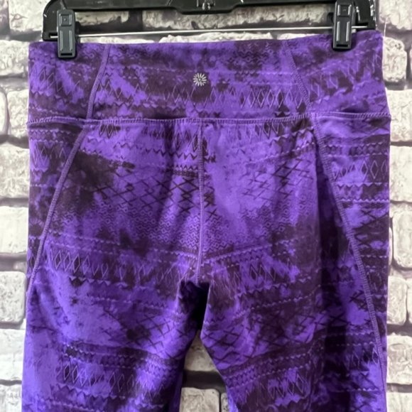 Tangerine Purple Pull On Elastic Waist Crops Size Medium - Picture 5 of 7